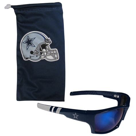 Dallas Cowboys Edge Wrap Sunglass And Bag Set Sports Unlimited