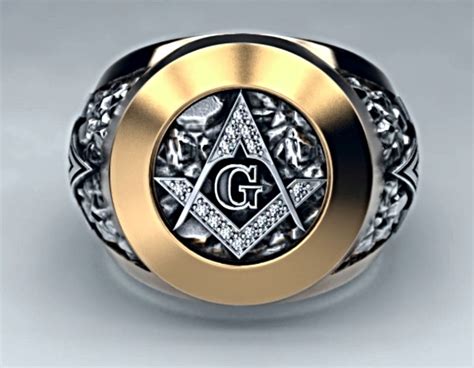 Mens Jewellery Rings Men Gothic Stainless Steel Masonic Rings Symbol G