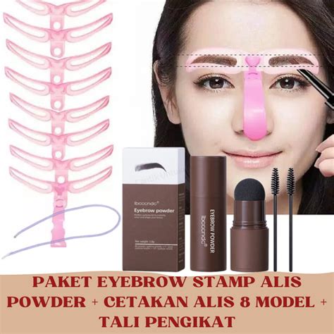 Jual Paket Eyebrow Stamp Alis Powder Cetakan Alis In Dengan Tali