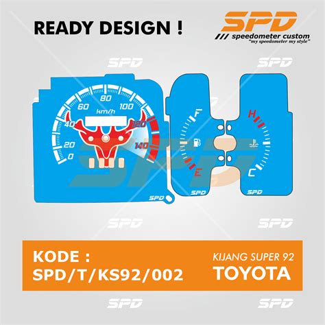 Panel Speedometer Custom Toyota Kijang Super Rover Spd Speedometer