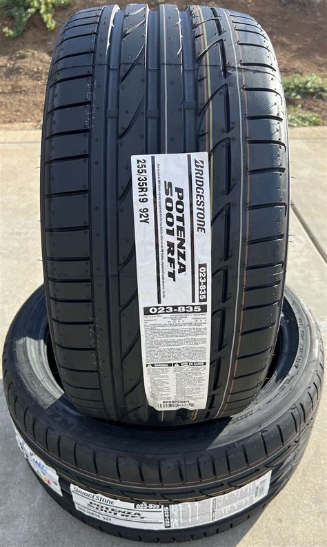 Set Of Two Brand New R Y Bridgestone Potenza S Rft Run