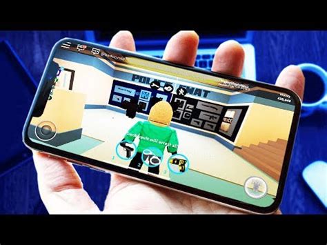 PLAYING ROBLOX ON MY IPHONE X YouTube