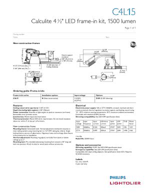 Fillable Online Lightingproducts Philips A Line Of Low Profile Surface