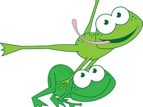 Download Transparent Cute Frog Clipart - Frog Jumping Clipart - Png ...