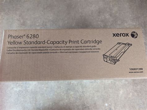 Used GENUINE XEROX PHASER 6280 YELLOW 106R01390 CARTRIDGE TONER CT 44