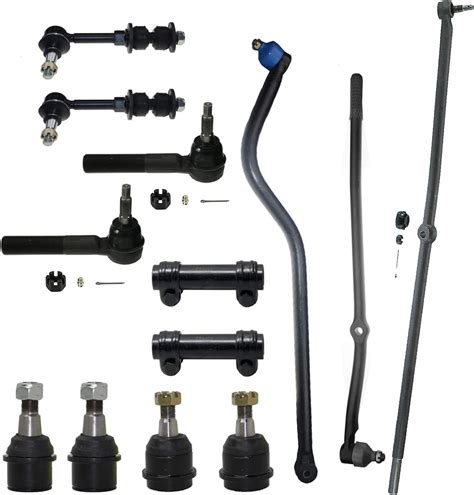 Pc Steering Suspension Kit Control Arms Tie Rods Ball Joints