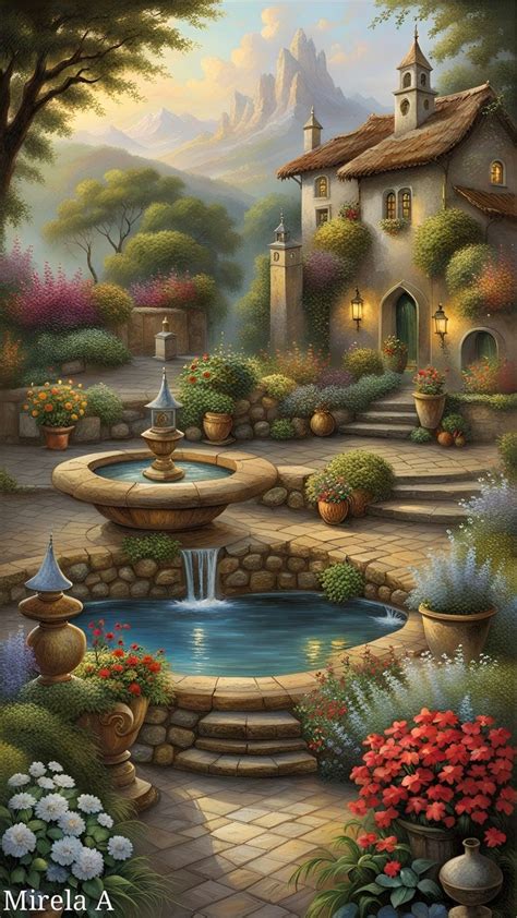 Pin By Bhavika Bhavsar On Cottage Art Landscape Art Painting Cottage