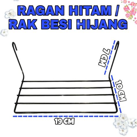 jual cantolan ramragan hitam rak besi hijang shopee indonesia
