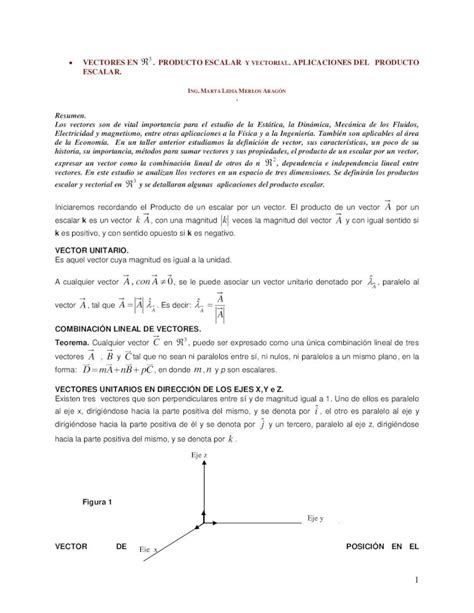 PDF VECTORES EN PRODUCTO ESCALAR Y En Un Taller Anterior