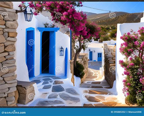 Traditional White Architecture of Santorini Island, Greece Stock ...