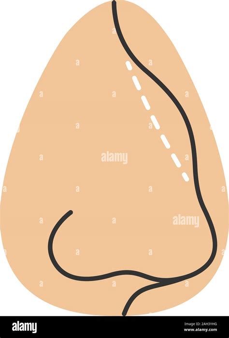 L icône couleur rhinoplastie Remodelage du nez La chirurgie plastique
