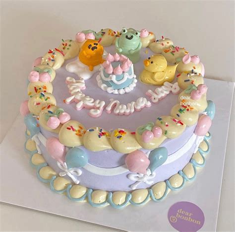 Pin By Yoontern On Bakery Pretty Birthday Cakes Pretty Cakes Cute Baking