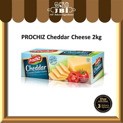 Prochiz Processed Cheddar Cheese Kg Keju Cheddar Shopee Malaysia