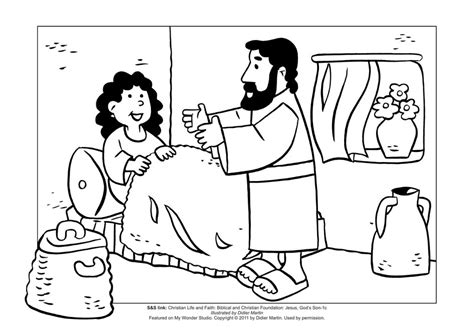 Jesus Healing Coloring Pages Coloring Nation