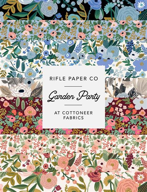 Garden Party By Rifle Paper Co Cottoneer Fabrics