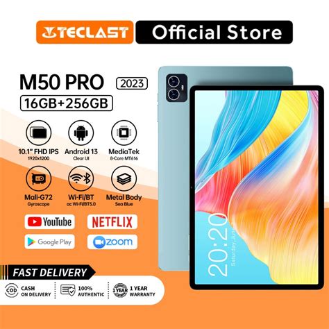 Teclast M50 Pro Tablet PC 10 1 FHD Display 16GB RAM 256GB ROM WIFI SIM