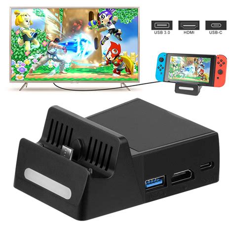 Buy Switch Dock, Portable Charging Stand for Nintendo Switch, Switch TV Dock/Switch Docking ...