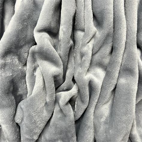 cuddle fleece grey fabric