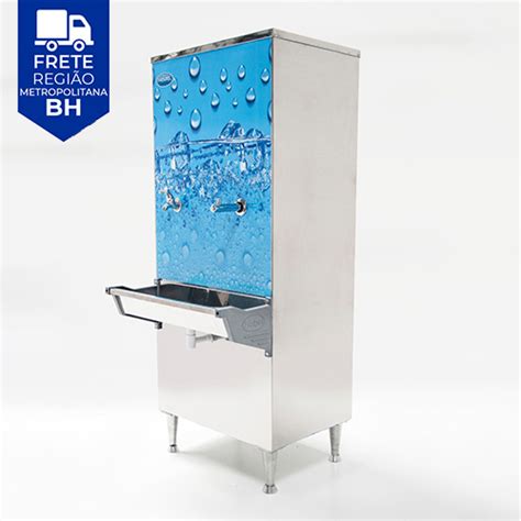 BEBEDOURO INDUSTRIAL INOX 50 LITROS COLUNA FRISBEL Gondolas MG Online