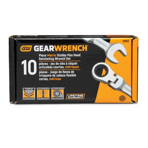 Gearwrench 9550 GearWrench Flex Head Ratcheting Combination Wrench Sets