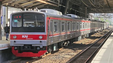 Stasiun Pondok Cina Kompilasi KRL Commuter Line 4K JR 203 JR 205