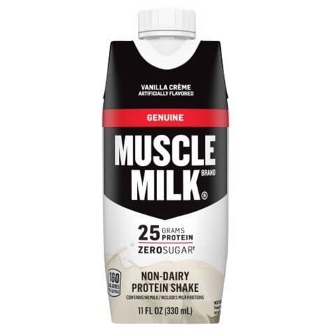 Muscle Milk® Zero Sugar Vanilla Crème Genuine Protein Shake 12 Pk 11 Fl Oz Kroger