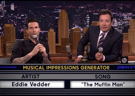 Jimmy Fallon vocal impressions battle with Adam Levine: Tonight Show spins the wheel of musical ...