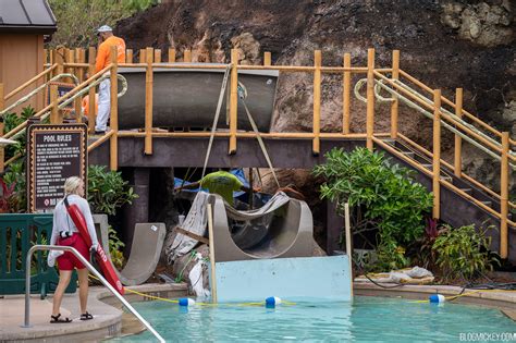 Lava Pool Slide Replacement Underway at Disney's Polynesian Village Resort