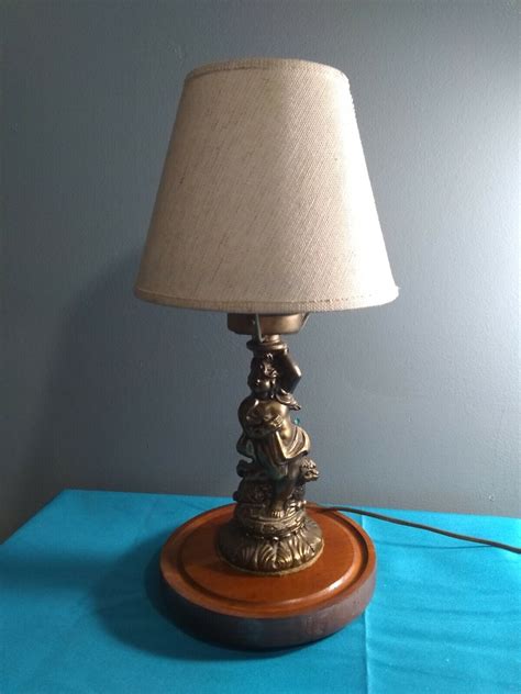 Vintage Lamp Nude Woman And Her Sheep Beautiful Condition Ebay