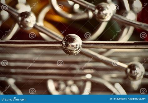 Stylish Shiny Metallic Object Background Photograph Stock Photo Image