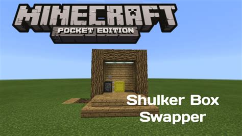 How To Make ShulkerBox Swapper In MCPE Redstone Tutorial In 1 1 0