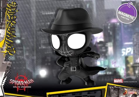 Hot Toys Spiderman Into The Spiderverse Spiderman Noir And Spider Gwen Combo Cosbaby Set MISB