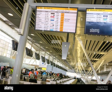 Terminal 4 At John F Kennedy International Airport New York Stock