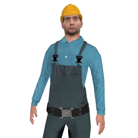 Paquete Worker C Lod1 Aparejado Modelo 3D 199 Max Fbx Free3D