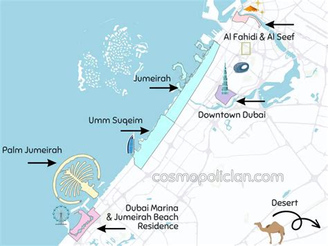 Palm Jumeirah Map