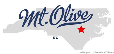 Map Of Mtolive Nc North Carolina