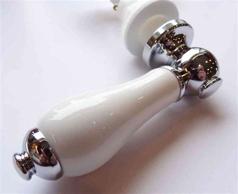 Toilet Flush Lever Handle Ceramic and Chrome Plated | Stevenson ...