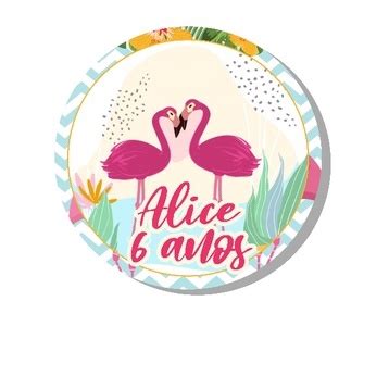 20 Adesivos Flamingos Para Lembrancinhas De Festa Shopee Brasil