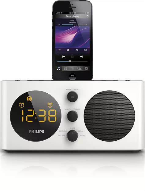 Alarm Clock Radio For Ipodiphone Aj6200d12 Philips