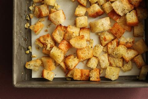 Recipe Homemade Garlic Croutons