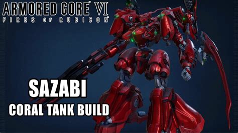 Armored Core Coral Tank Build Sazabi Youtube