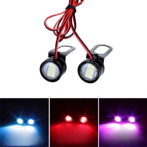 Cod Pair Motorcycle Eagle Eye Led Light W Bracket Led Led Led