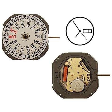 Mechanizm Kwarcowy Miyota S Date Hurtownia Zegarmistrzowska