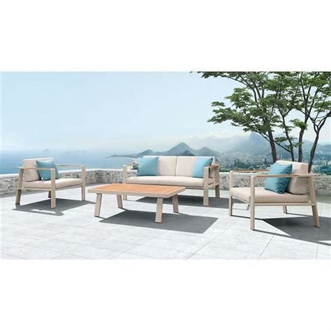 Outdoor Wood Sofa Set Baci Living Room