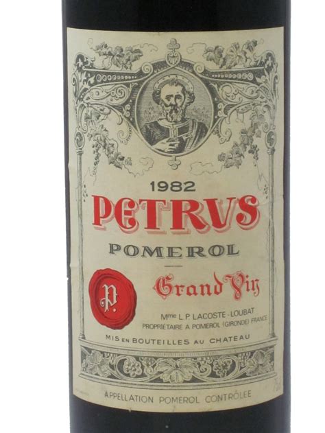 Chateau Petrus 1982 Pomerol Bordeaux