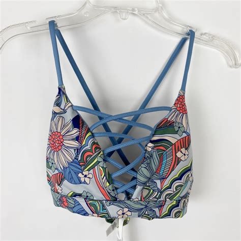 Victorias Secret Intimates And Sleepwear Victorias Secret Victoria Sport Blue Floral Sports