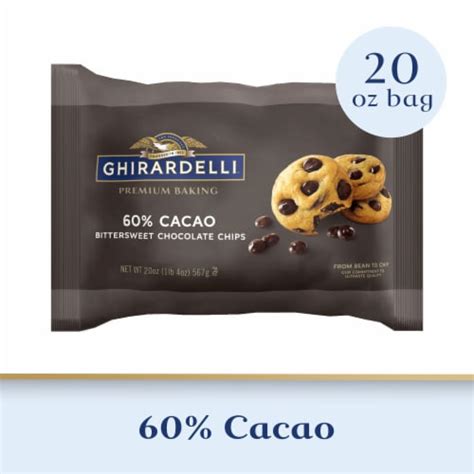 Ghirardelli® Cacao Bittersweet Chocolate Baking Chips, 20 oz - Fred Meyer