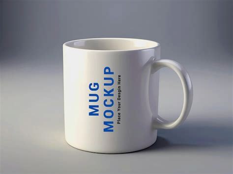 Premium Psd Realistic White Mug Mockup