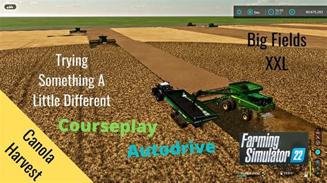 Fs22 Big Fields Xxl 5 Harvesters Running On Courseplay Youtube