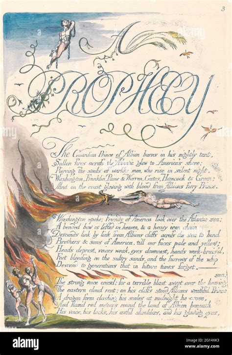William Blake America A Prophecy Plate 5 A Prophecy The